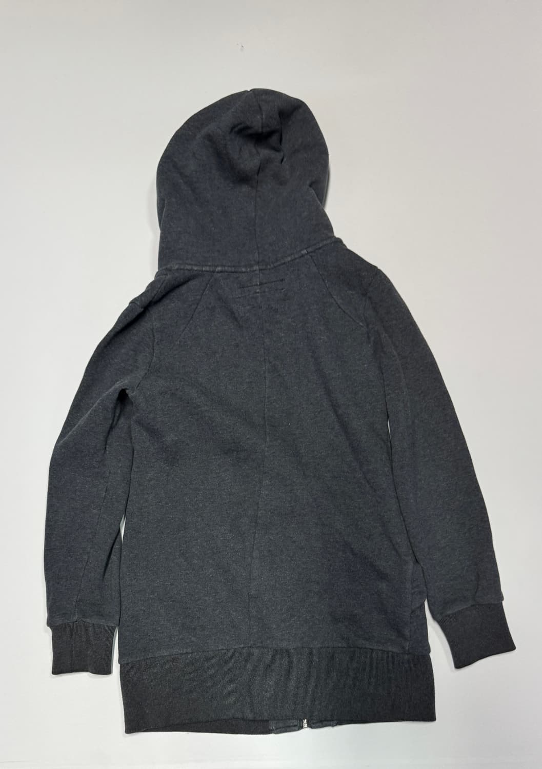 여성 캘빈클라인 슬림핏 절개 롱 빈티지 롱 후드집업 상품이미지2