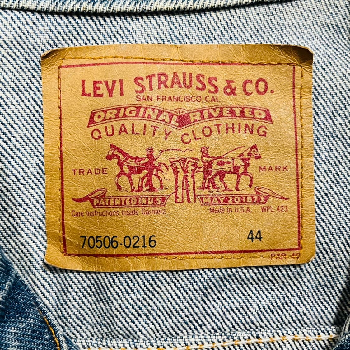 90s USA Levi's 70506 Denim Vest 상품이미지6