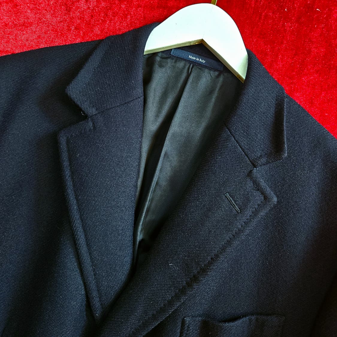 에르메네질도 제냐 Wool 100% 네이비 루즈핏 롱 코트 54size 상품이미지5