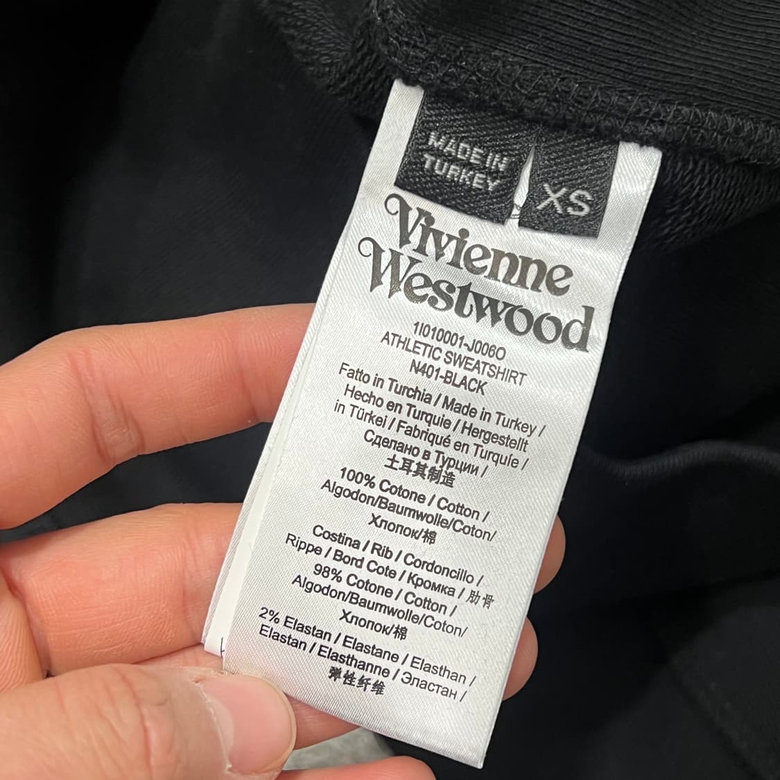 [우먼90] 비비안웨스트우드 크롭맨투맨(매장판) 상품이미지4