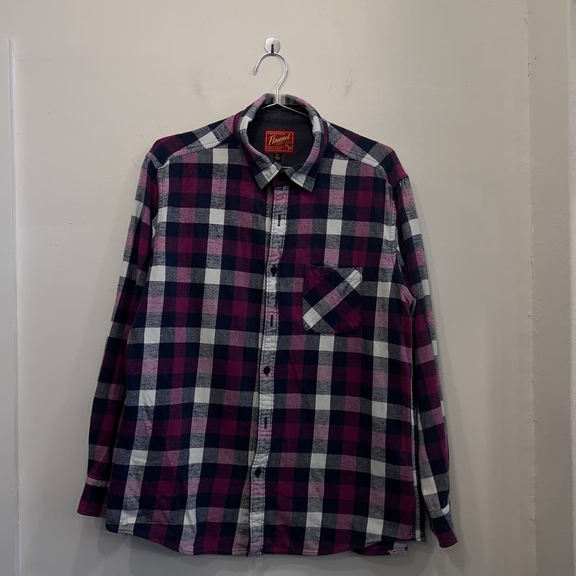 유니클로 x Flannel 오버핏 코튼 체크셔츠 상품이미지2