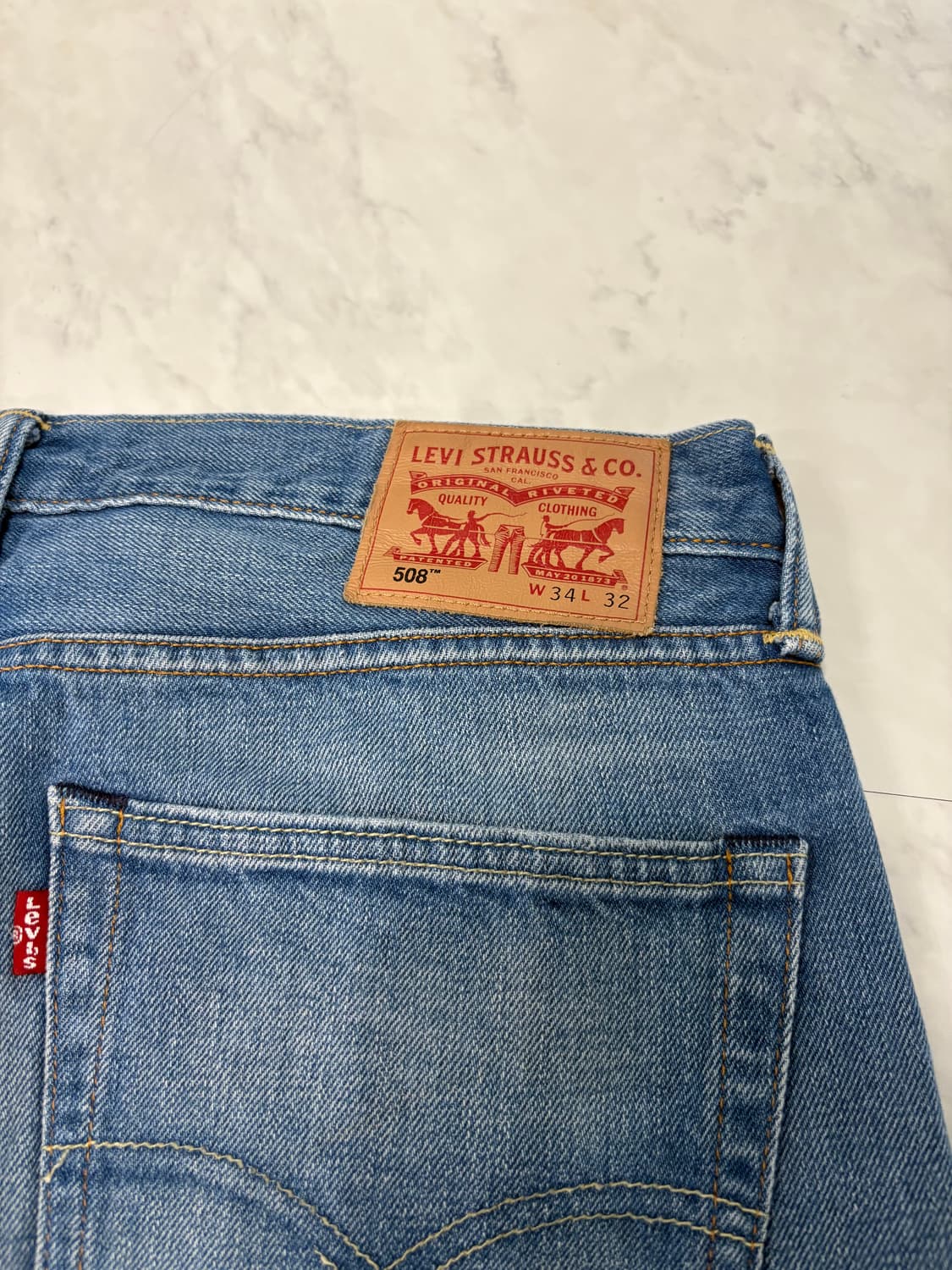 levis 508 denim pants 34x32 상품이미지5