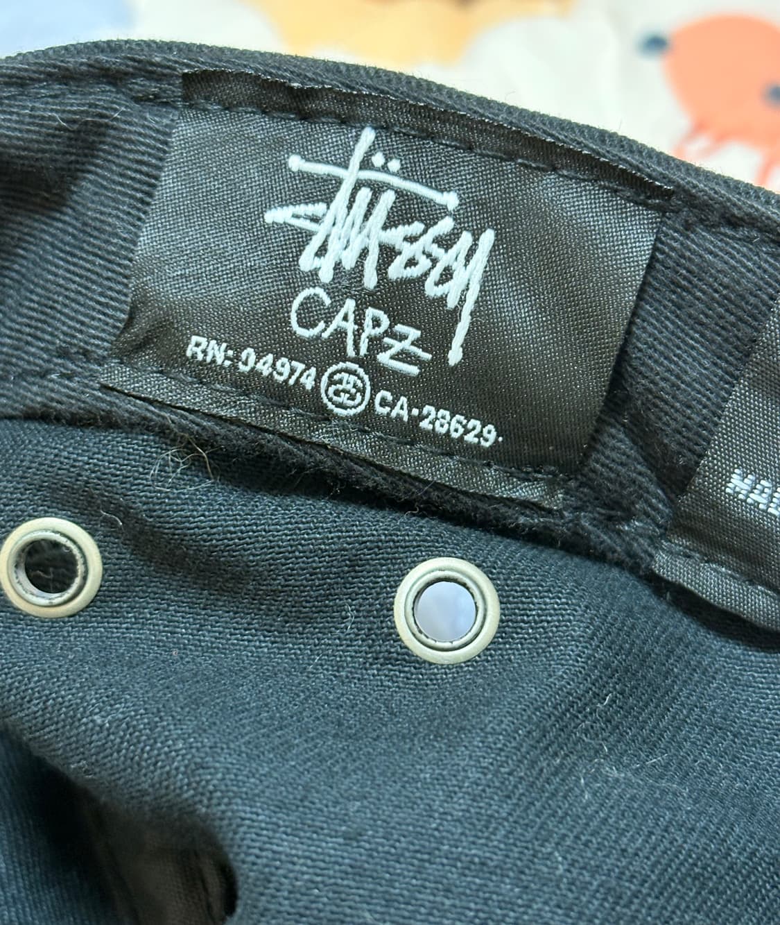 스투시 버드 패턴 캠프캡 블랙 모자 상품이미지4