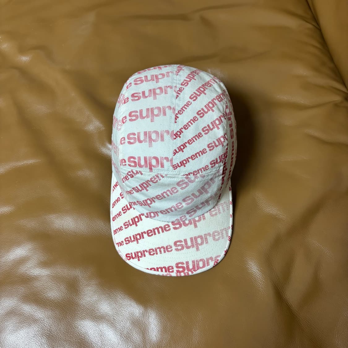 Supreme 슈프림 캠프캡 모자 Radial Washed Natural 상품이미지5