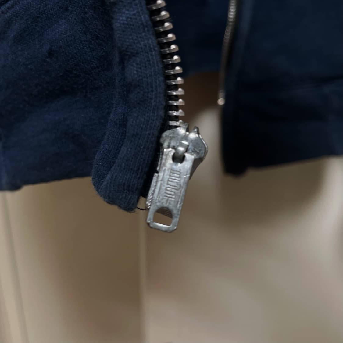 50s Thermal Waffle 후드집업 네이비 블루 상품이미지3