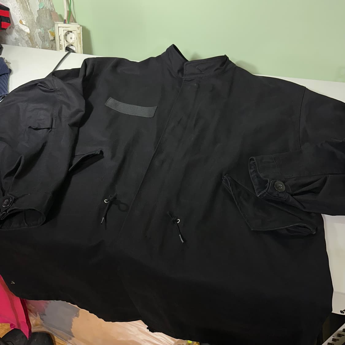 OS 라퍼지스토어 오버핏 블랙 M65 복각 피쉬테일 야상자켓 상품이미지2