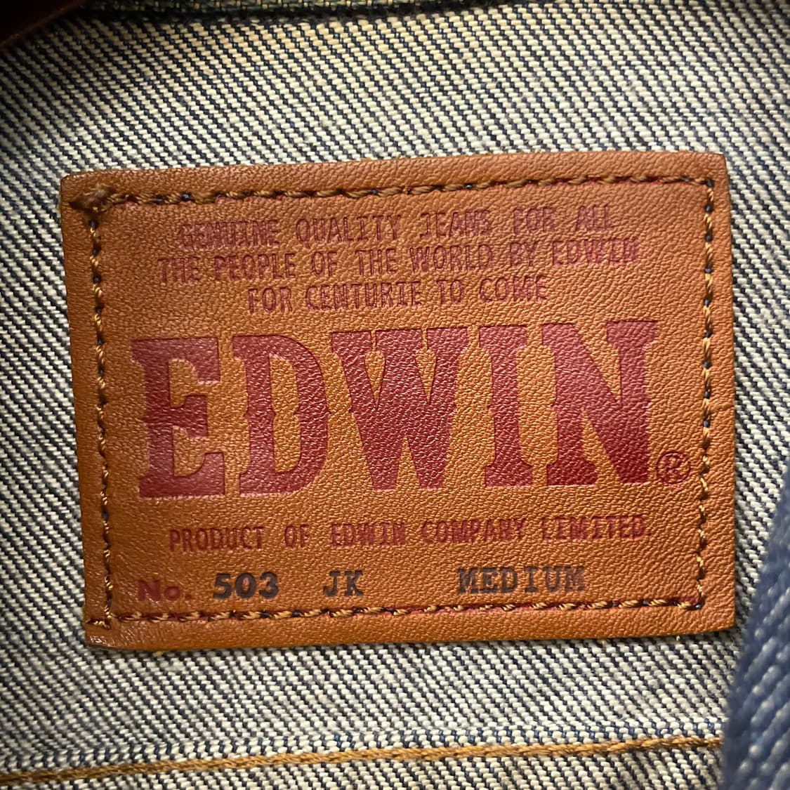 에드윈 503 JK 클래식 데님 트러커 자켓 N405 상품이미지7