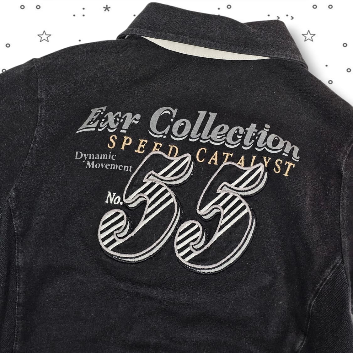 90 EXR 자수 반팔 카라티셔츠 상품이미지5