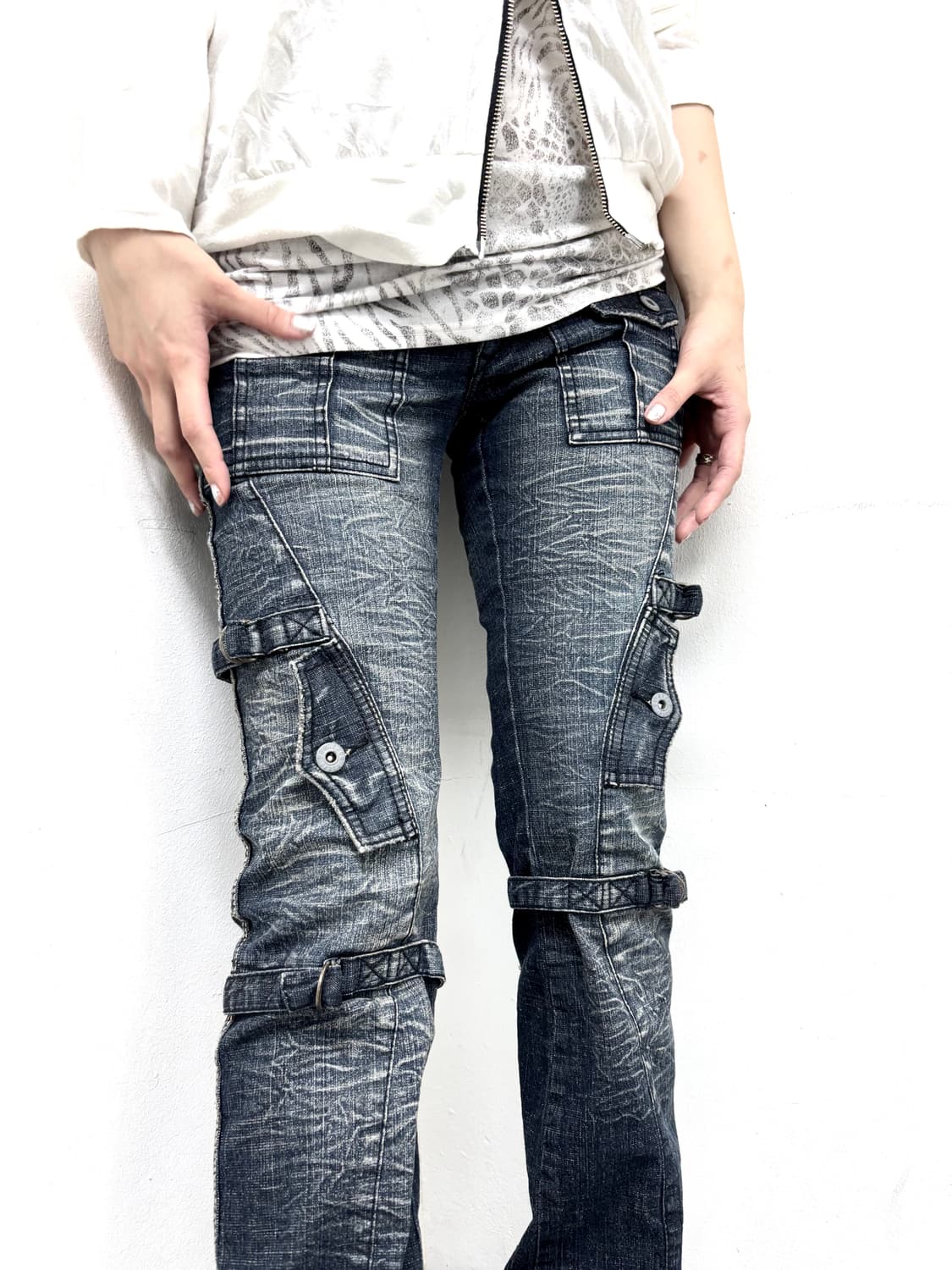 “PARASUCO” 00’s Design Bondage Boots-Cut 상품이미지2