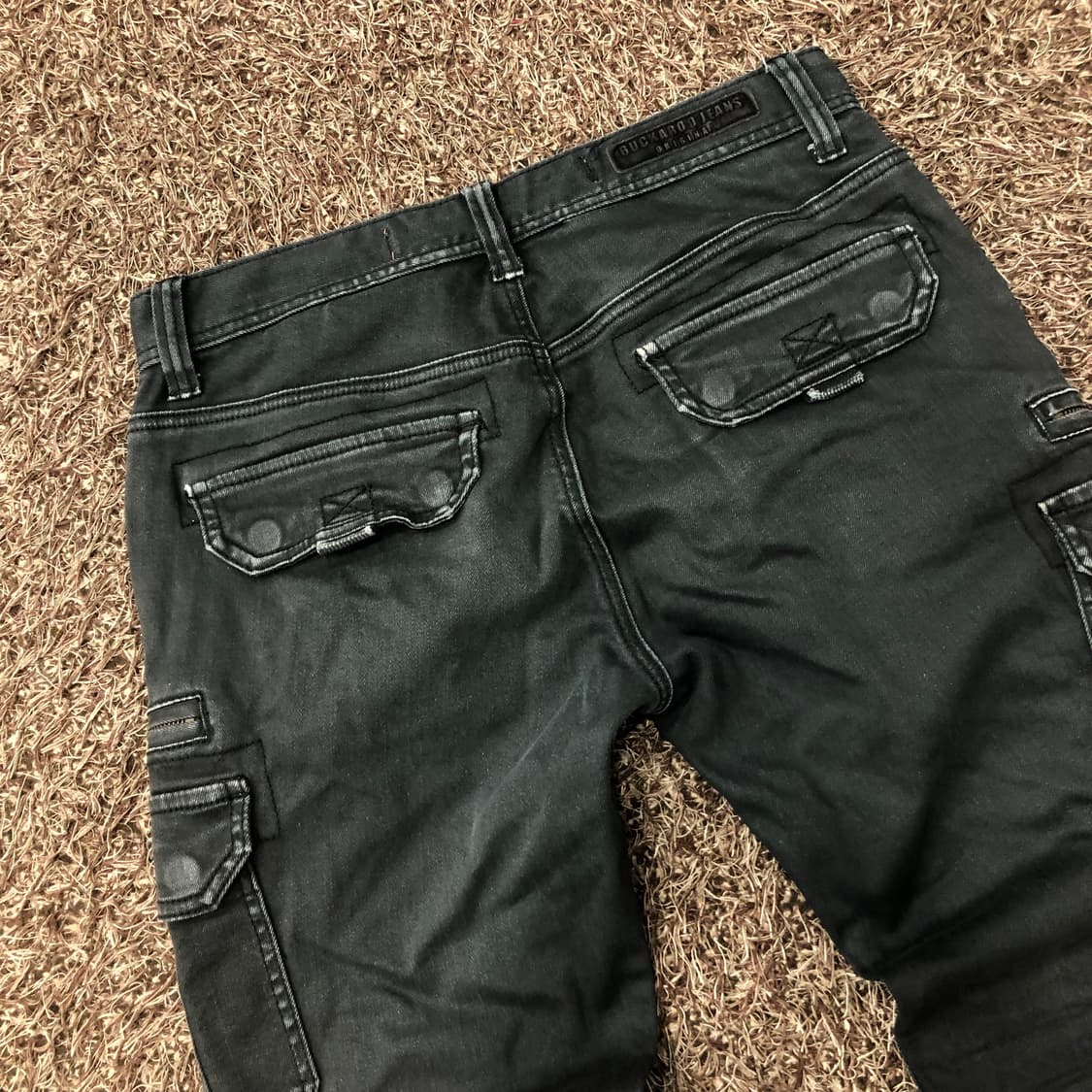 32 버커루 블랙 워싱 카고 팬츠 상품이미지4