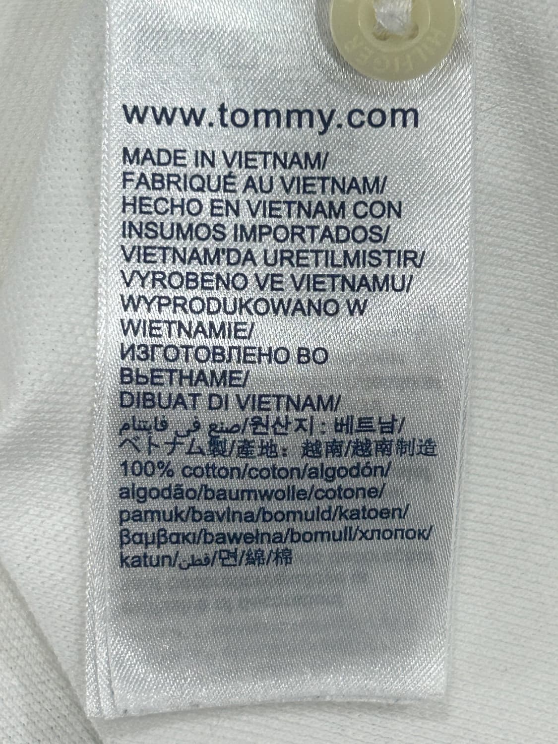 타미힐피거 레귤러핏 반팔 폴로티 화이트 상품이미지8