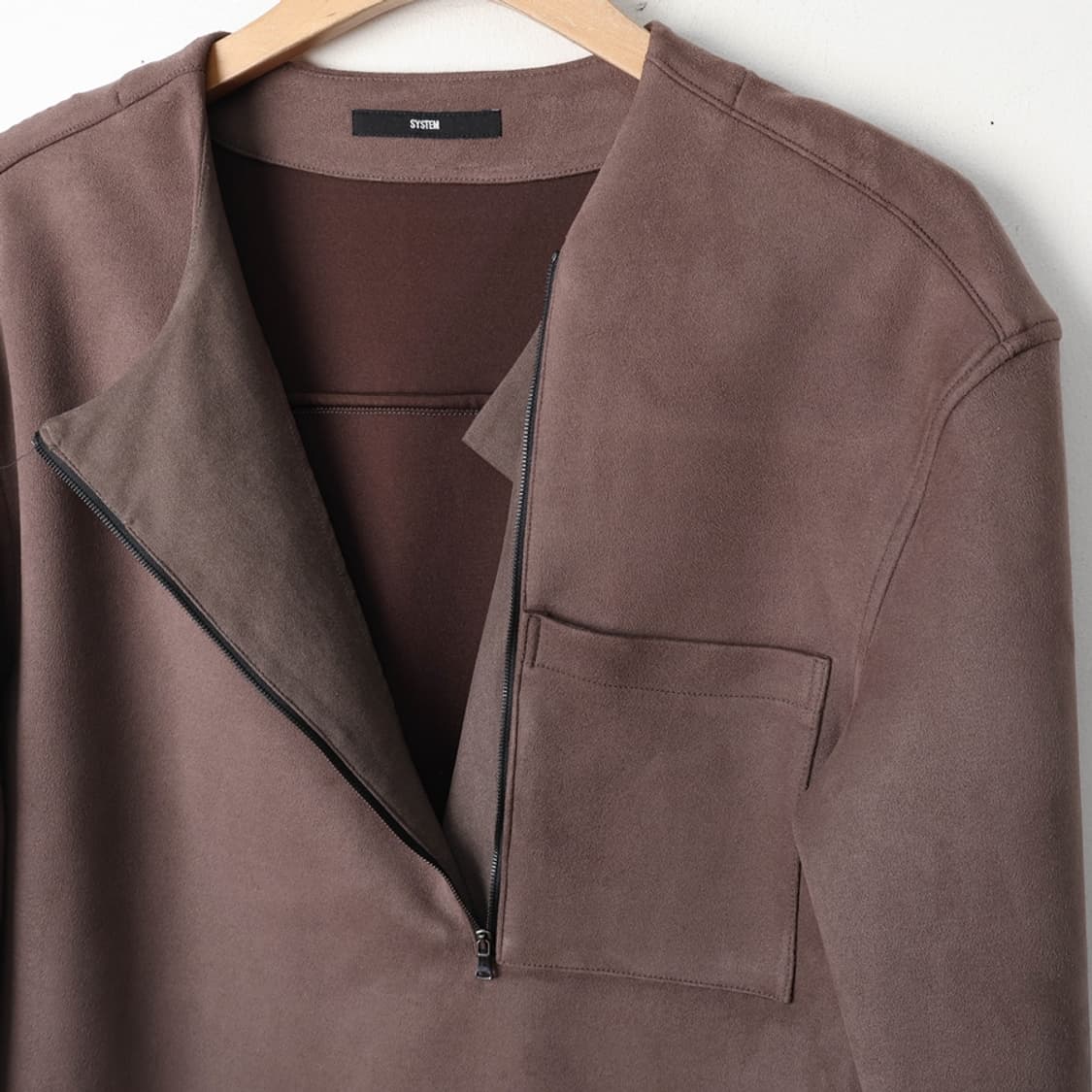 95/시스템 남성 반집업 탑 상품이미지5