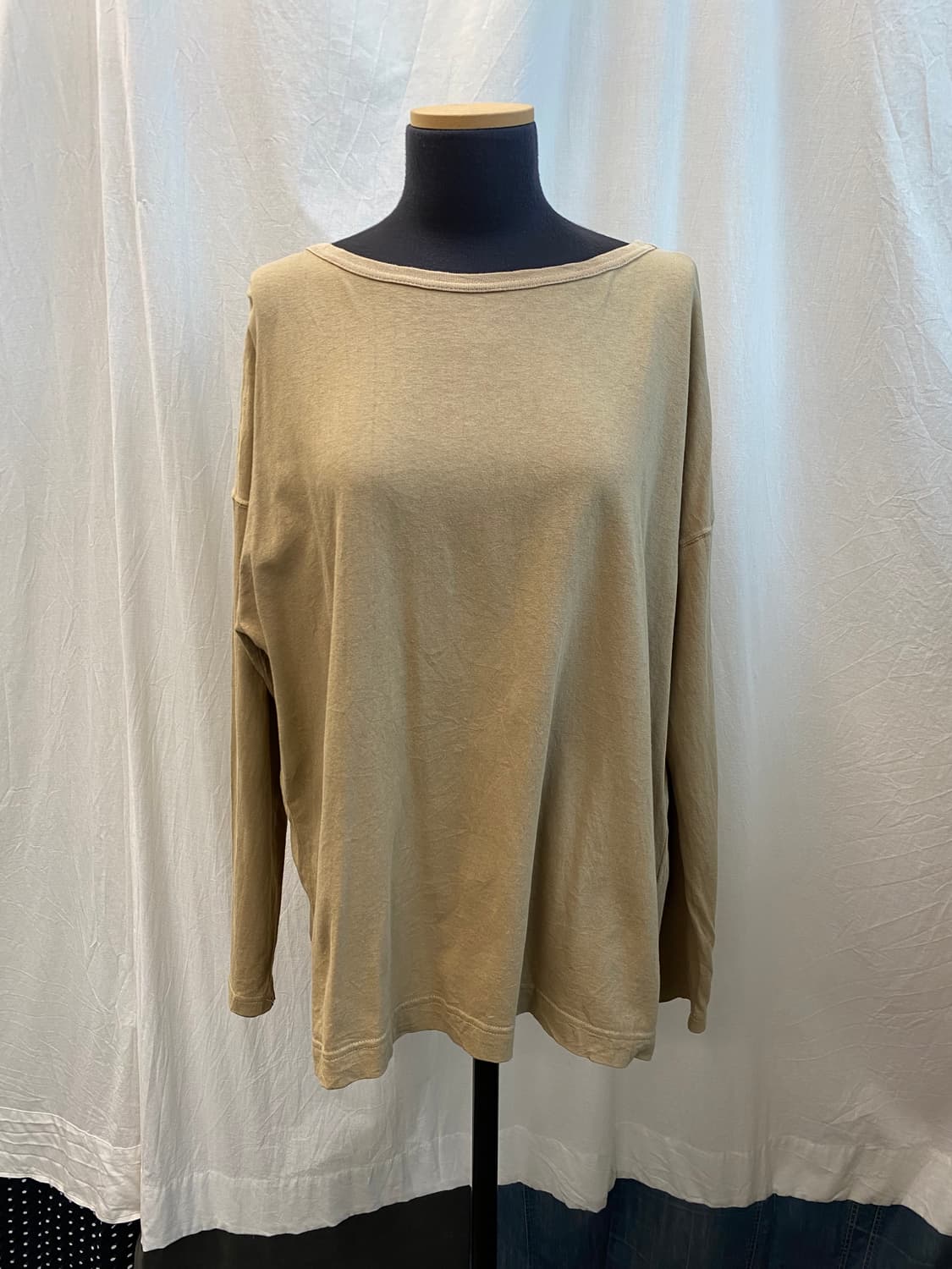 GREEN LABEL RELAXING 브라운 백스트랩 면티셔츠(F) 상품이미지3