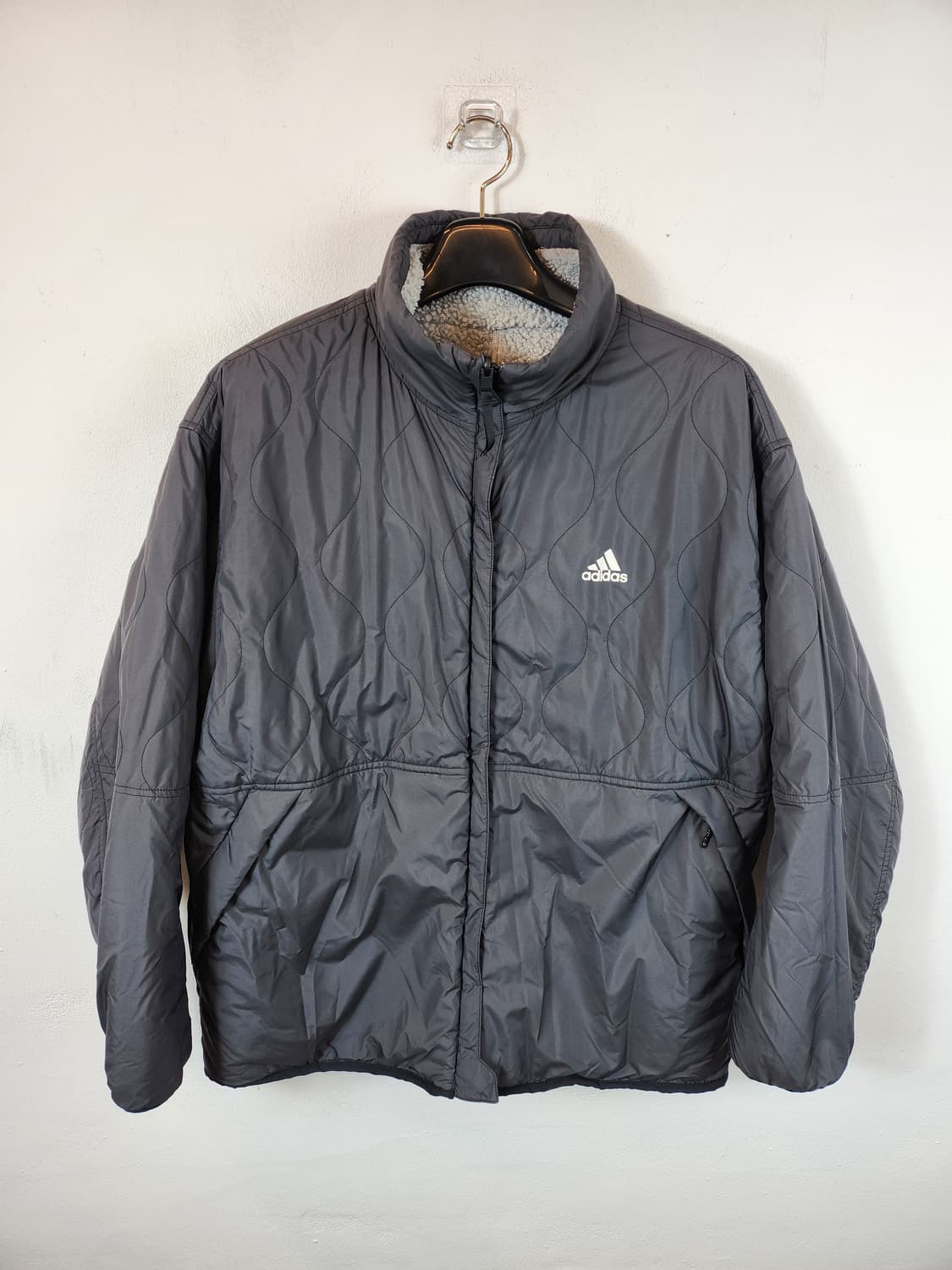 아디다스 리버서블 쉐르파 재킷 110 2XL XXL 새제품급 상품이미지6