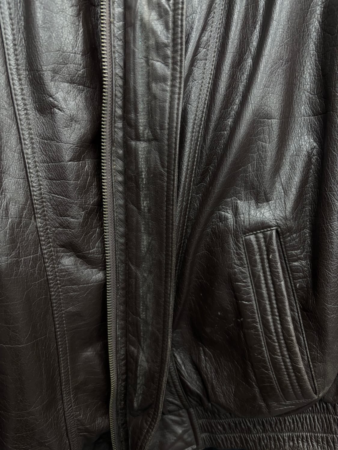 VTG 소가죽 퍼넥 가죽자켓 상품이미지5