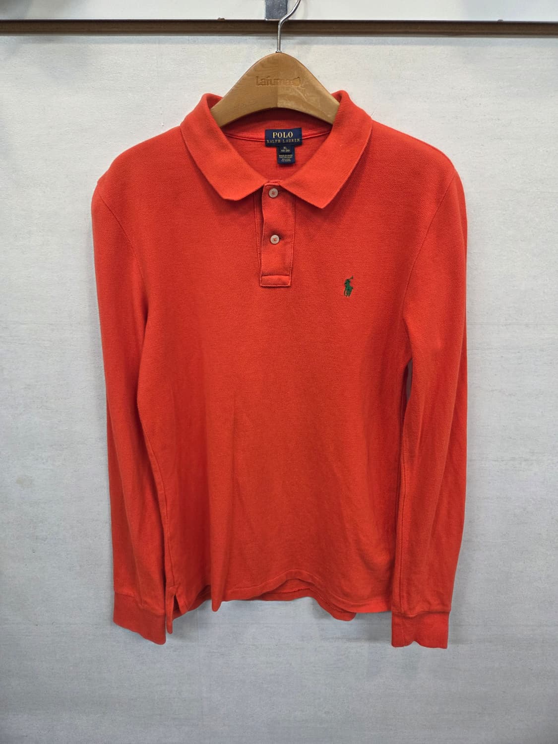 폴로랄프로렌 주니어 카라긴팔 오렌지 18 20 성인 s 상품이미지1