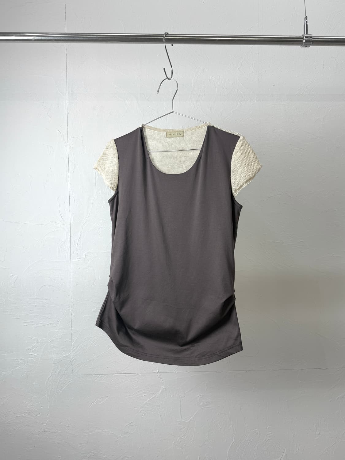 싱크로 크로싱즈 믹스드 셔링 티셔츠 상품이미지1