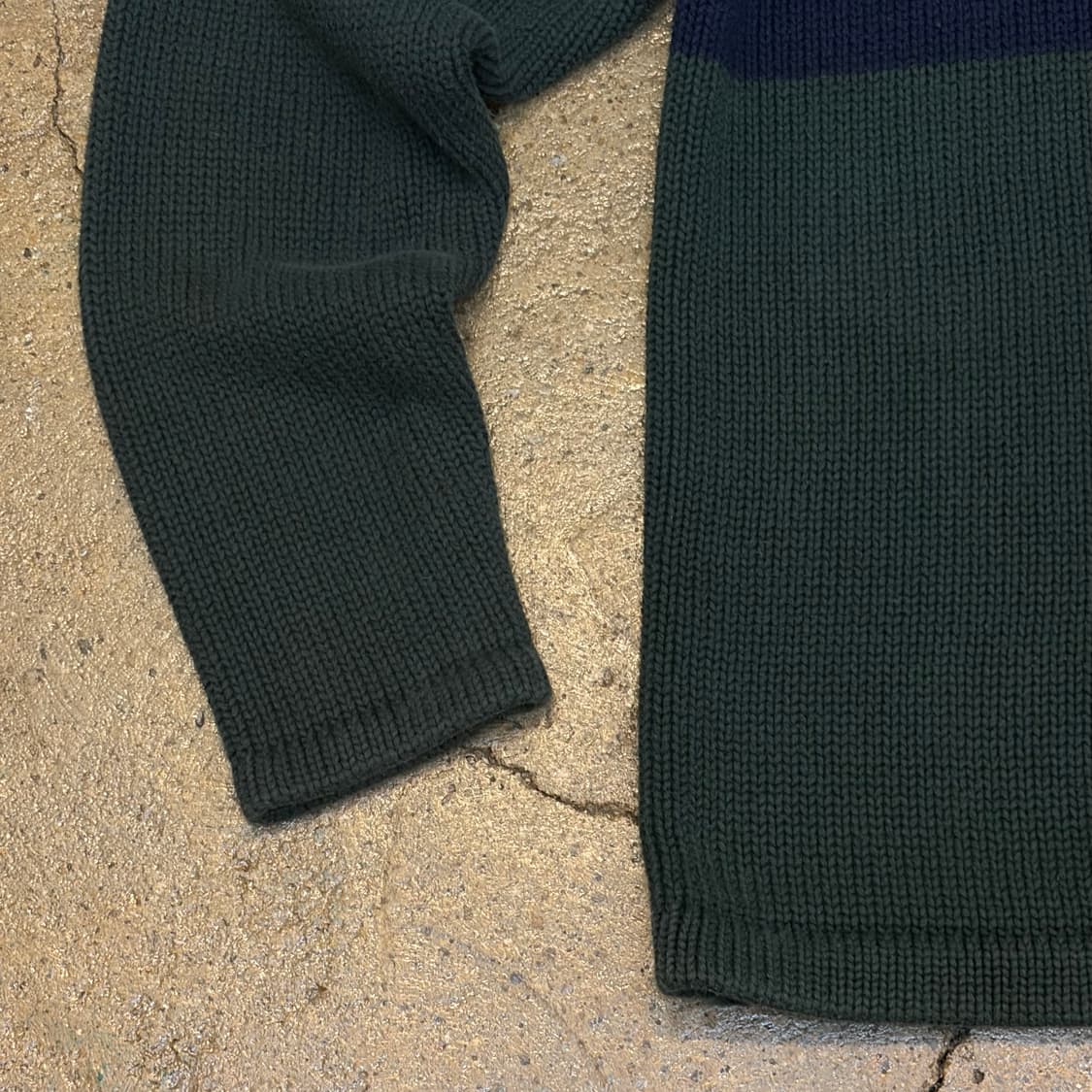 새상품급 90s USA 빈티지 폴로랄프로렌 폴로진 헤비코튼 니트 상품이미지7