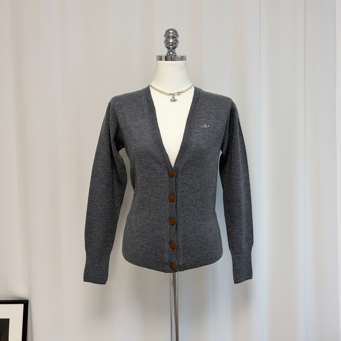 세트 비비안웨스트우드 하이넥 니트,가디건 앙상블 상품이미지6