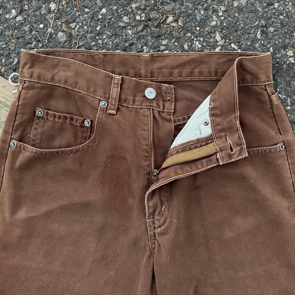 90s 리바이스 브라운 스트레이트 진 (28) 상품이미지6
