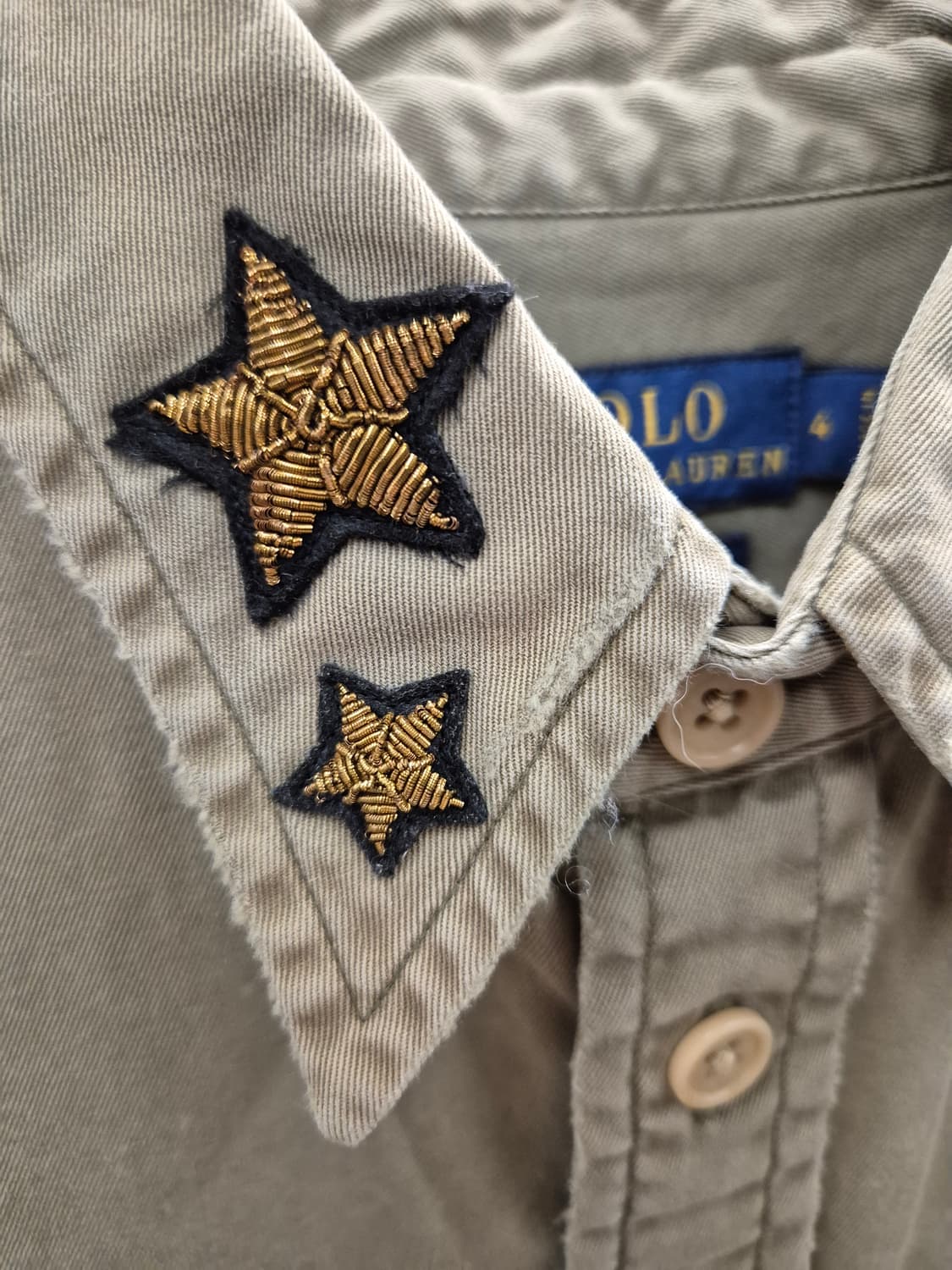 랄프로렌 카키색 RELAXED FIT 셔츠 상품이미지5