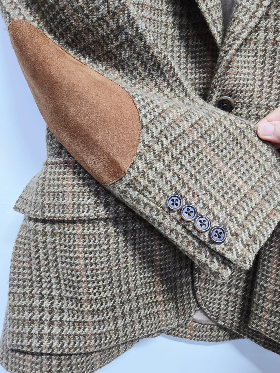 폴로 랄프 로렌 트위드 체크 자켓 (이탈리아제 / 남성용, 여성 착용 가 상품이미지4