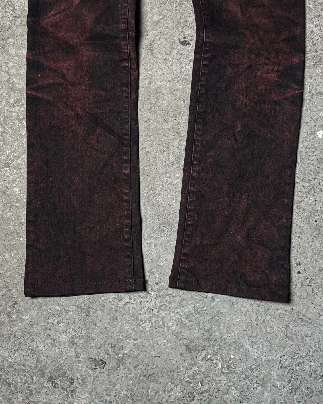 TORNADO MART – Red-Dyed Slim Denim Pants 상품이미지5