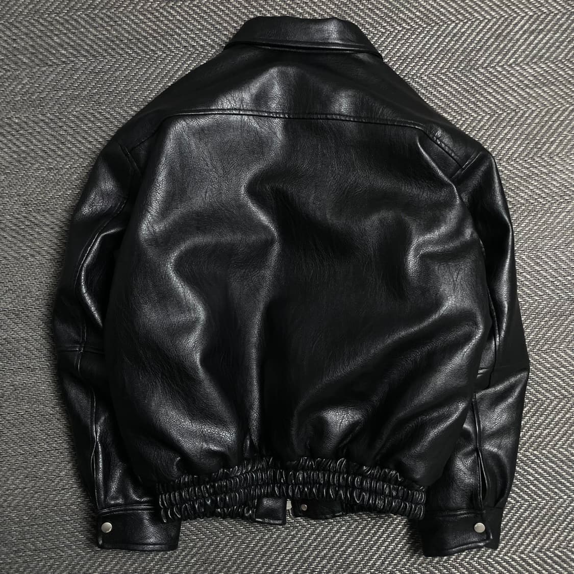 라퍼지 스토어 미니멀 봄버 레더 자켓y 5390 상품이미지3