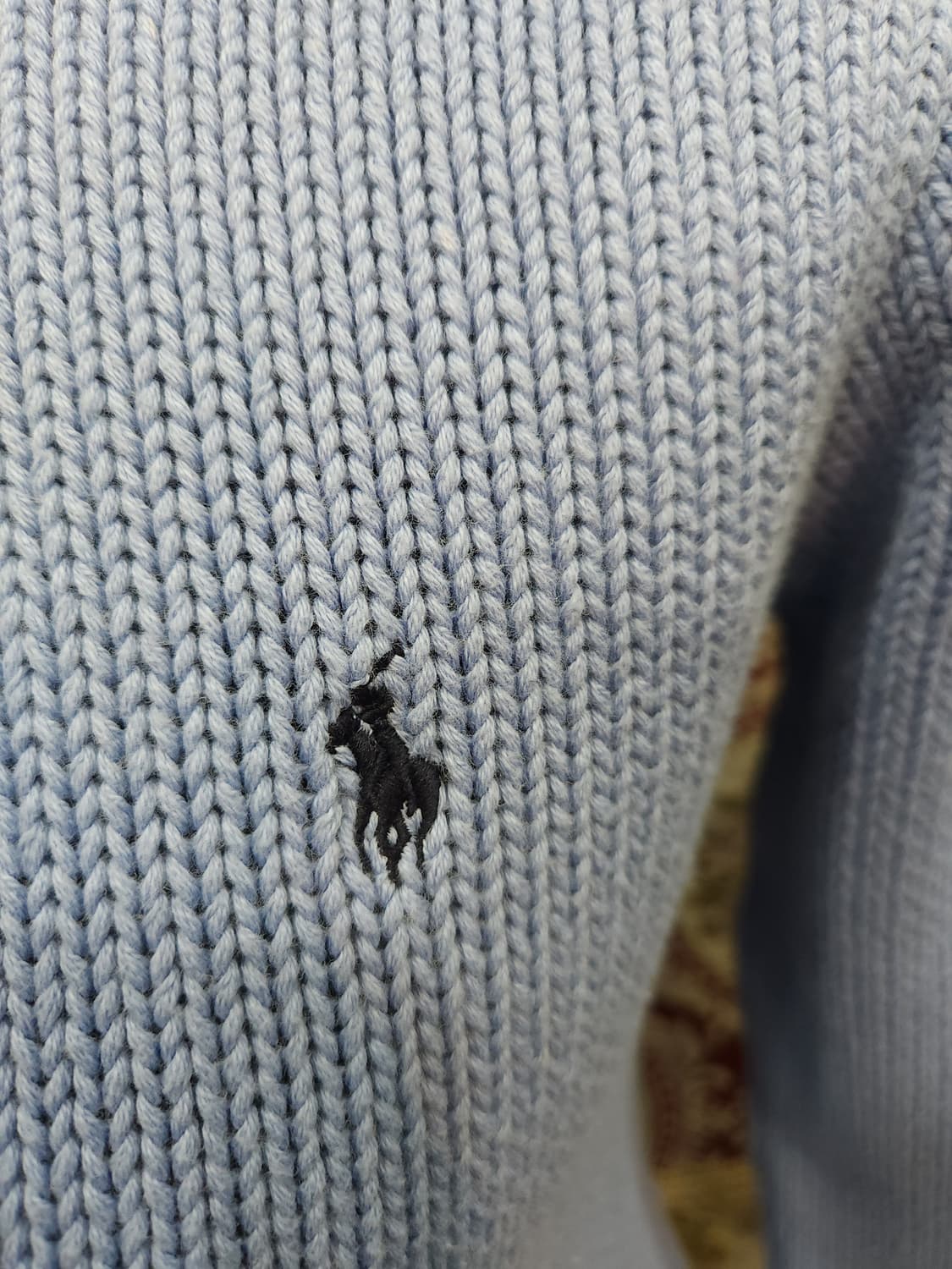 폴로 랄프로렌 샘브레이 블루 코튼 니트
​
 상품이미지2