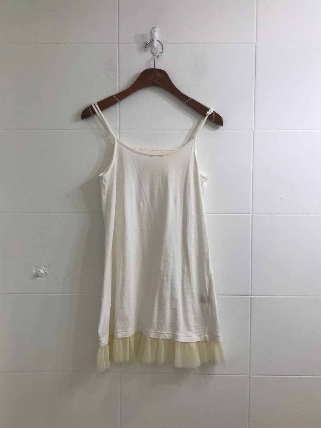 베이지 하구미 모리걸 도트 잔꽃 원피스 봄 코디세트 상품이미지7