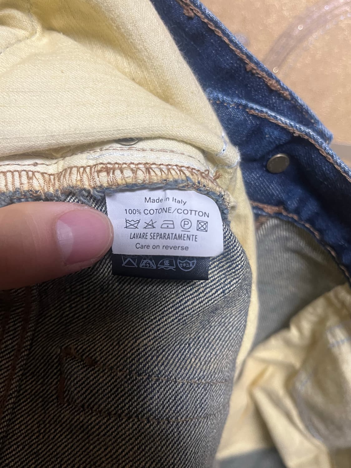 (GUCCI) 아카이브 크레스트 로고 자수 데님 상품이미지8