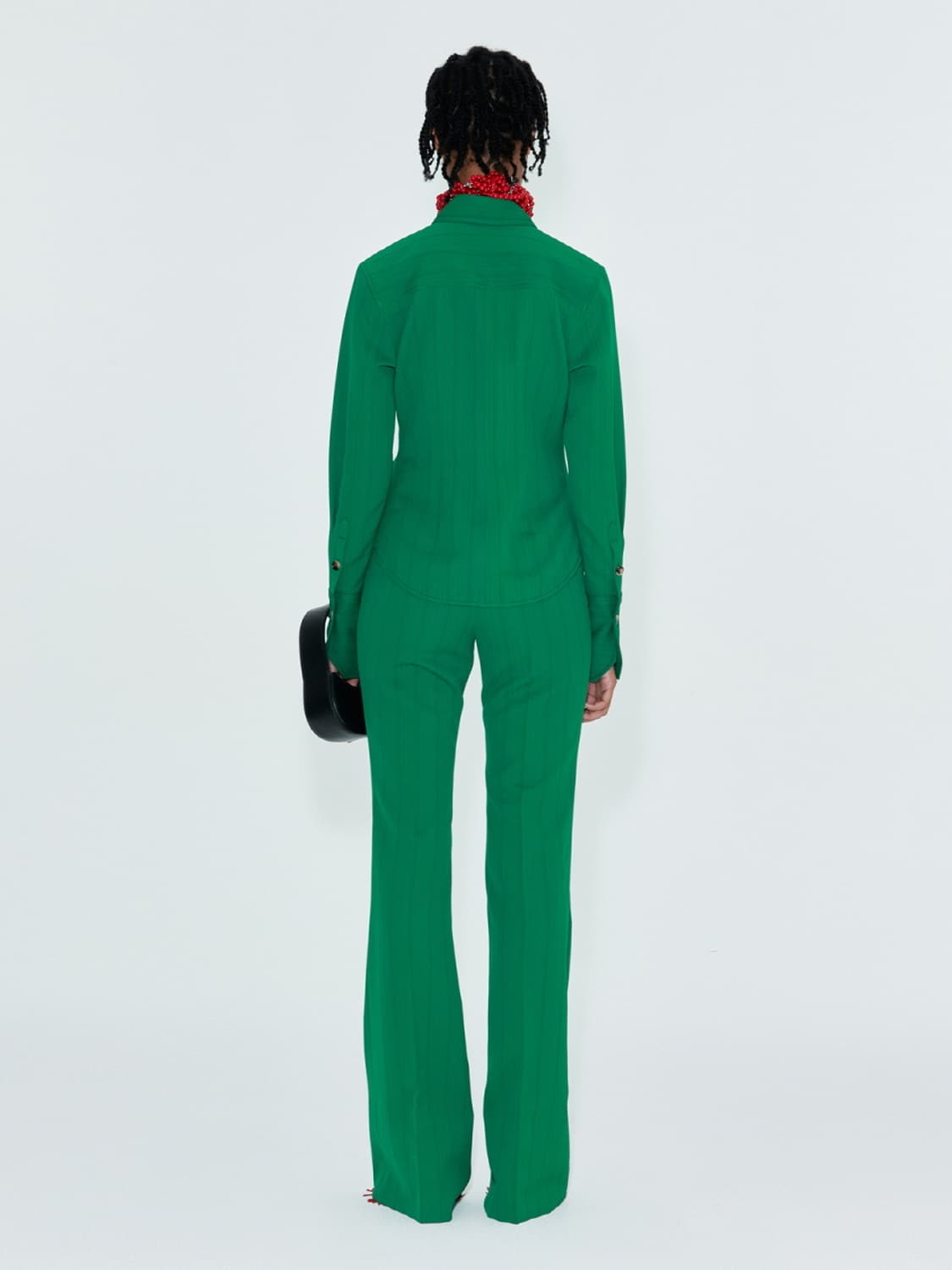 Recto-SUNRISE STRIPE SHIRTS(JADE GREEN) 상품이미지4