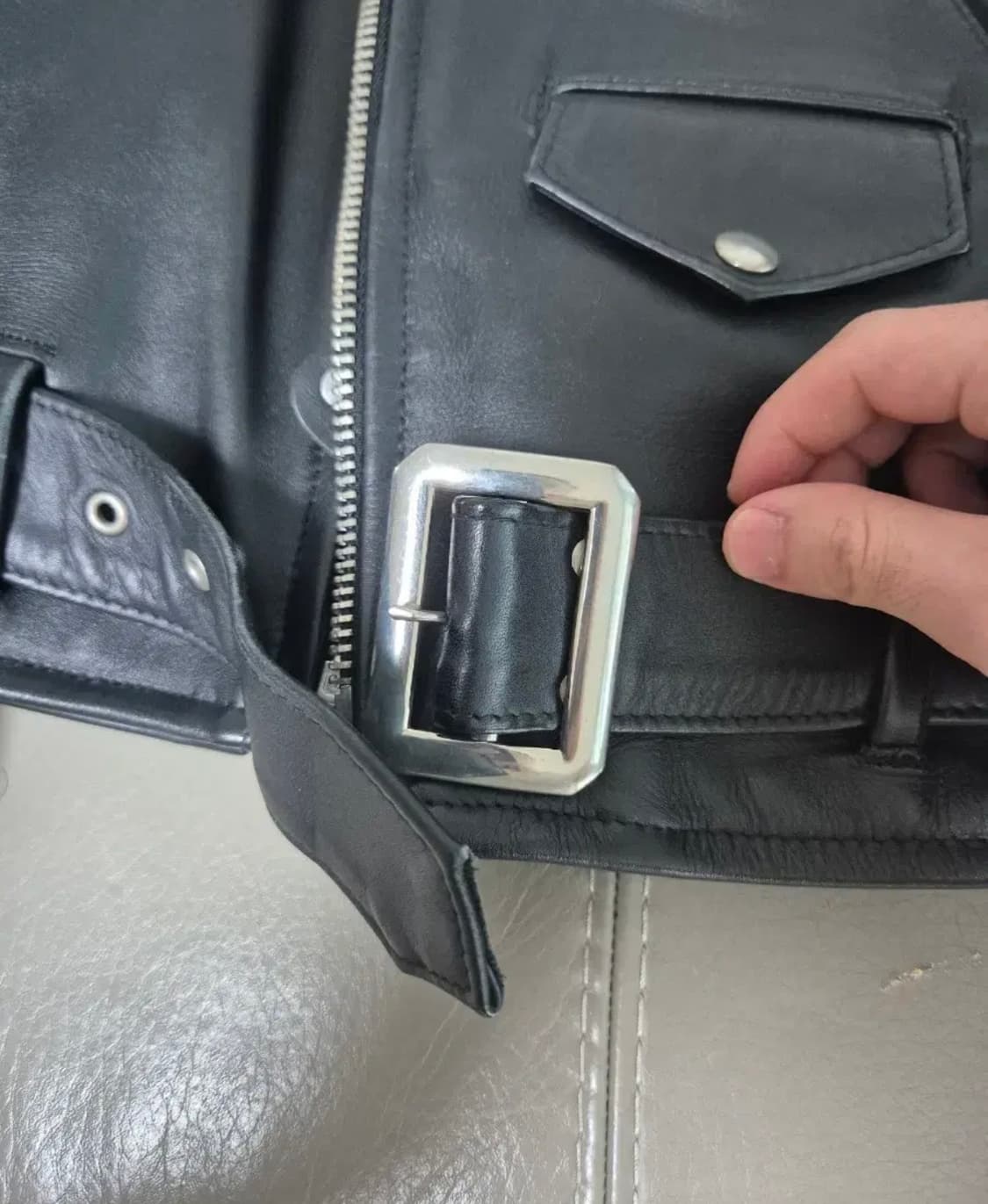 [36] 쇼트 100주년 퍼펙토 가죽자켓 상품이미지9