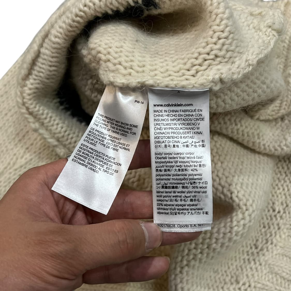  캘빈클라인 진스 터틀넥 울 니트 y13902 상품이미지8