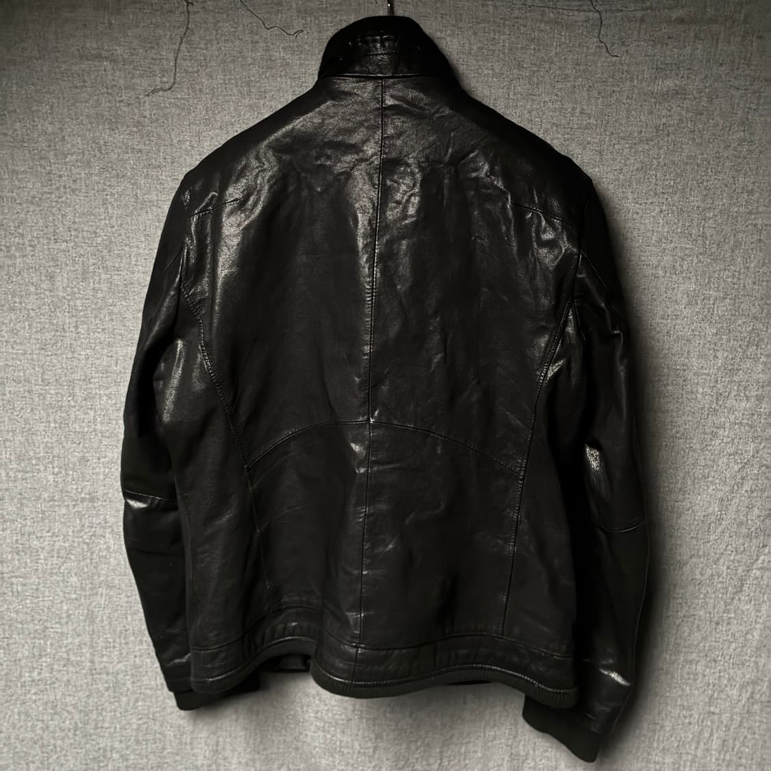 lamb skin pocket leather jacket 상품이미지5