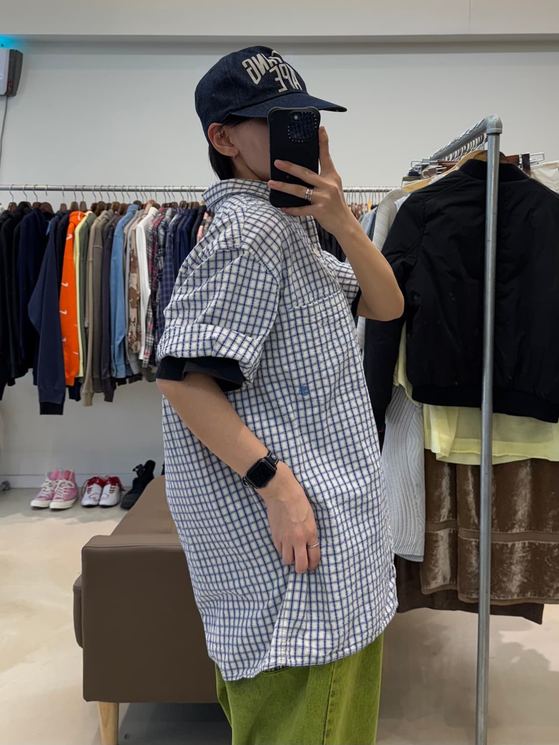 팀버랜드 체크 반팔 셔츠 상품이미지7