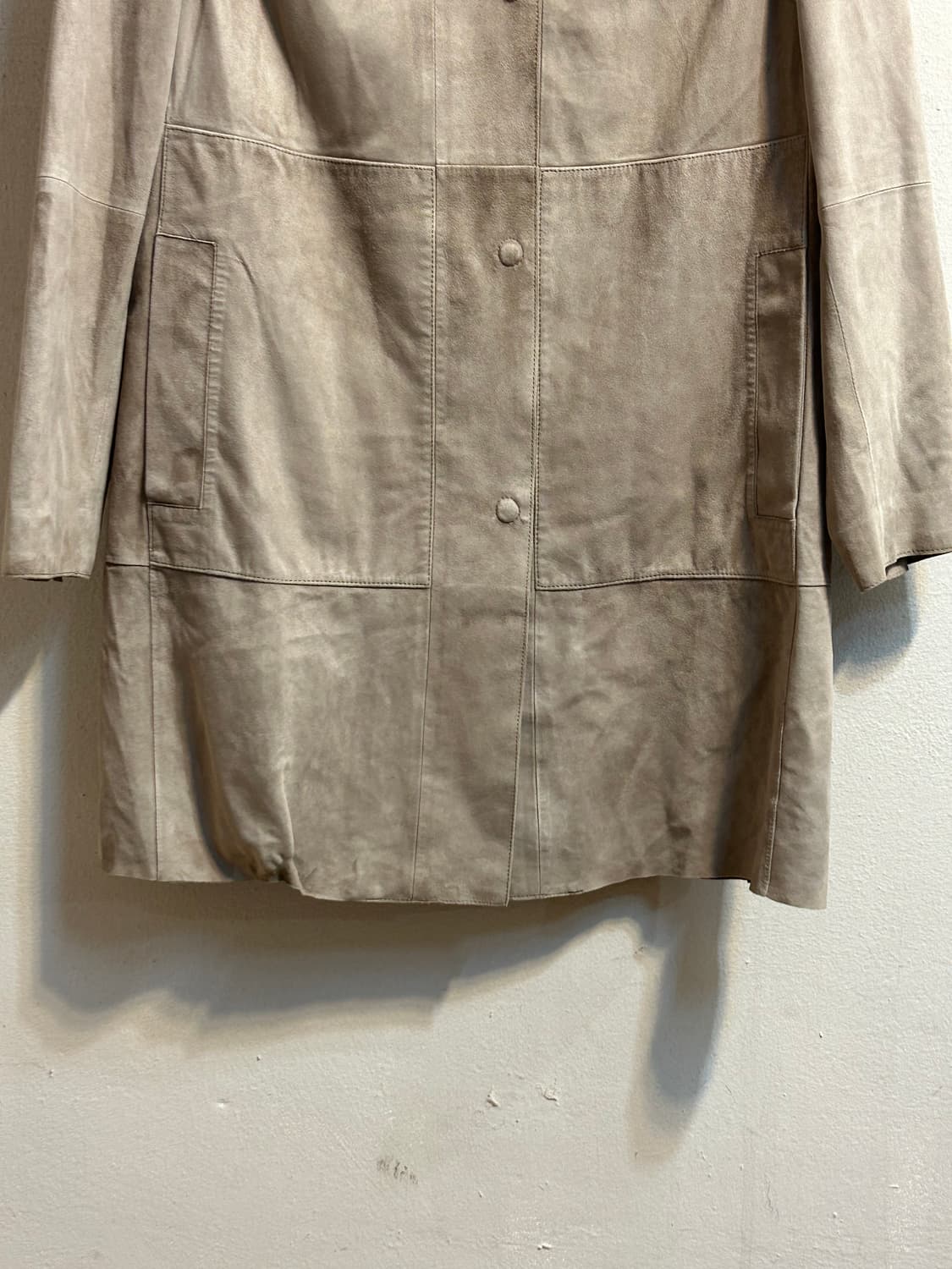 위켄드 막스마라 베이지 스웨이드 자켓 상품이미지3