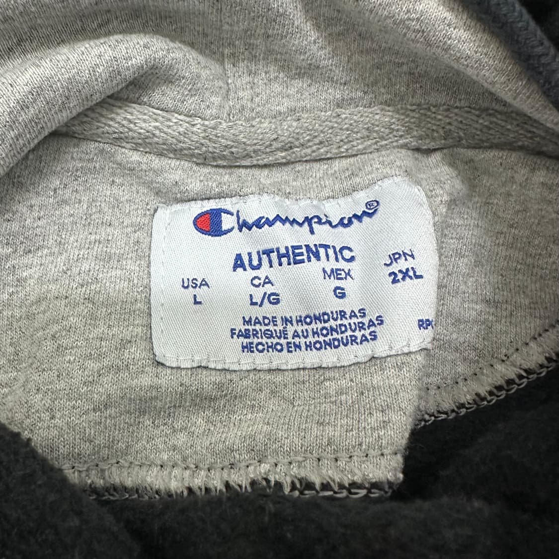 챔피온 후드티 블랙 2XL 상품이미지3
