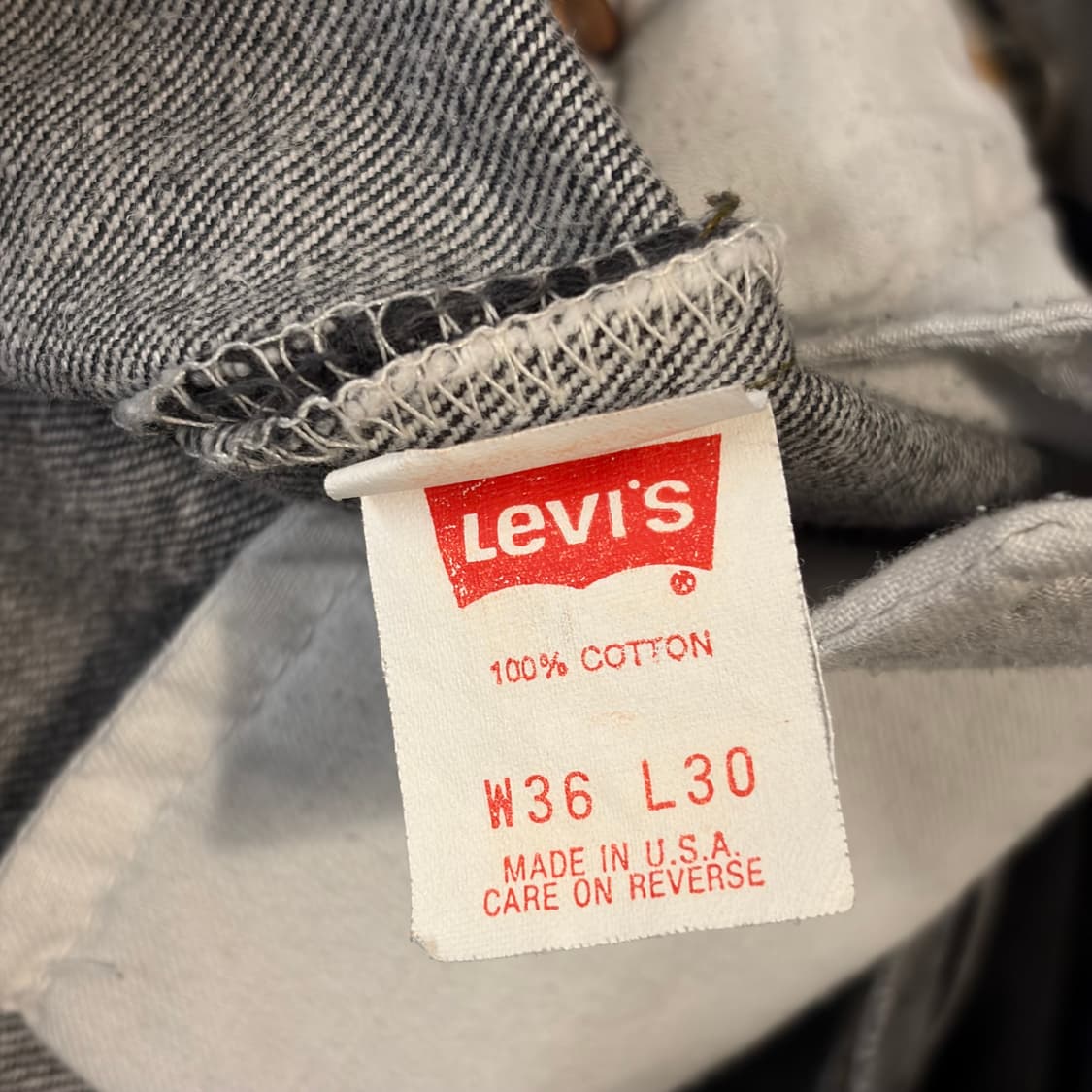 90s Made in USA 미국 빈티지 리바이스 501 블랙진 청바지 상품이미지5