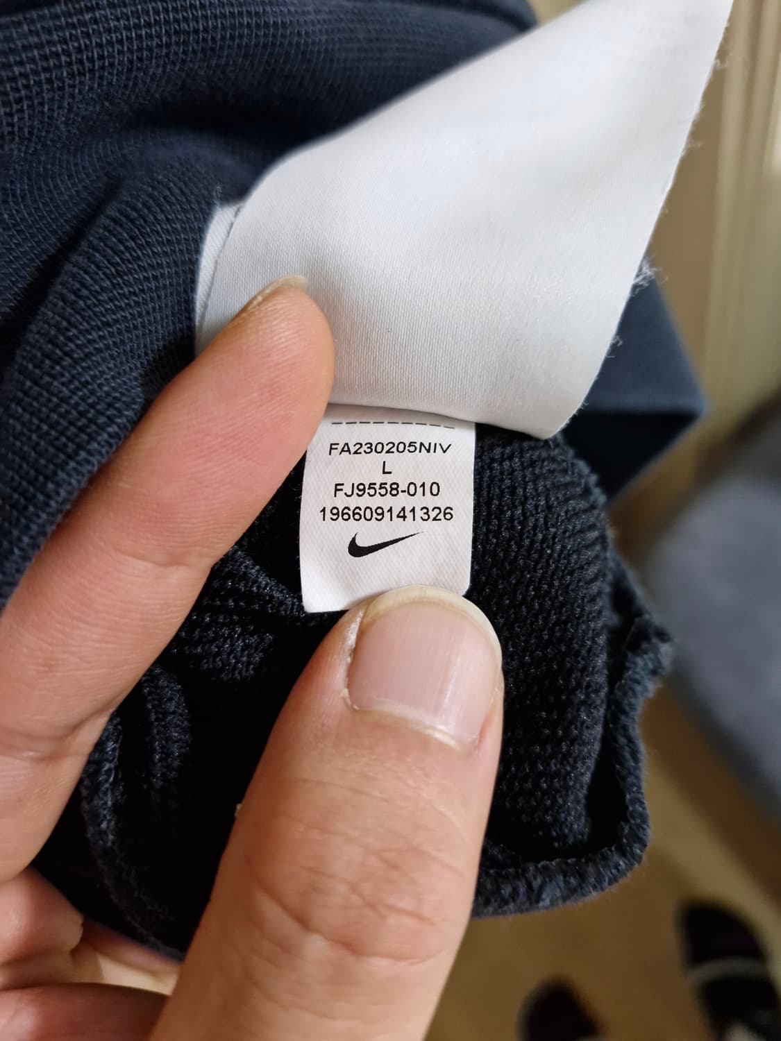 나이키 플라워 맨투맨 블랙 L 상품이미지4