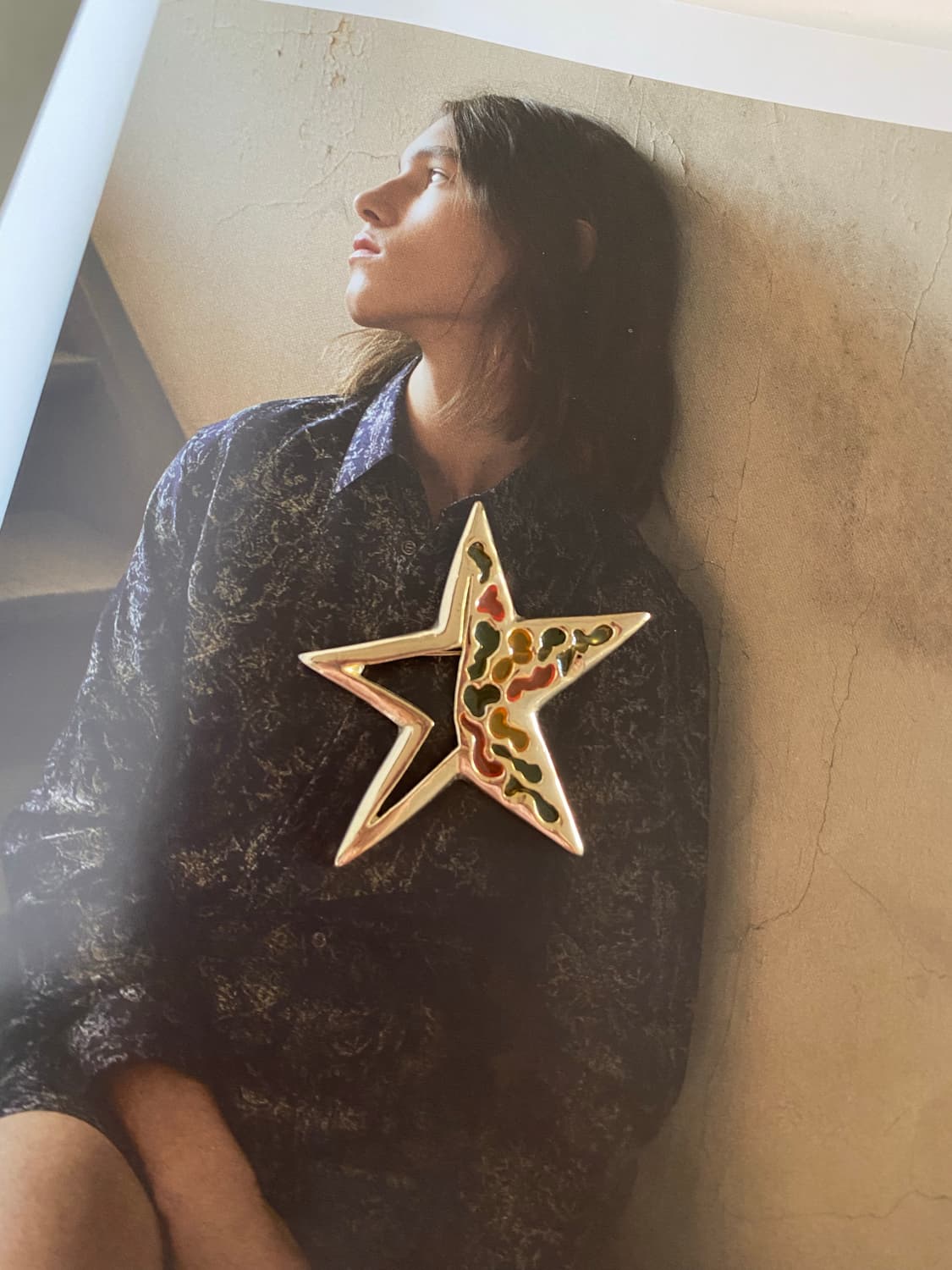 빈티지 스타 별 모양 브로치 수입 상품이미지2