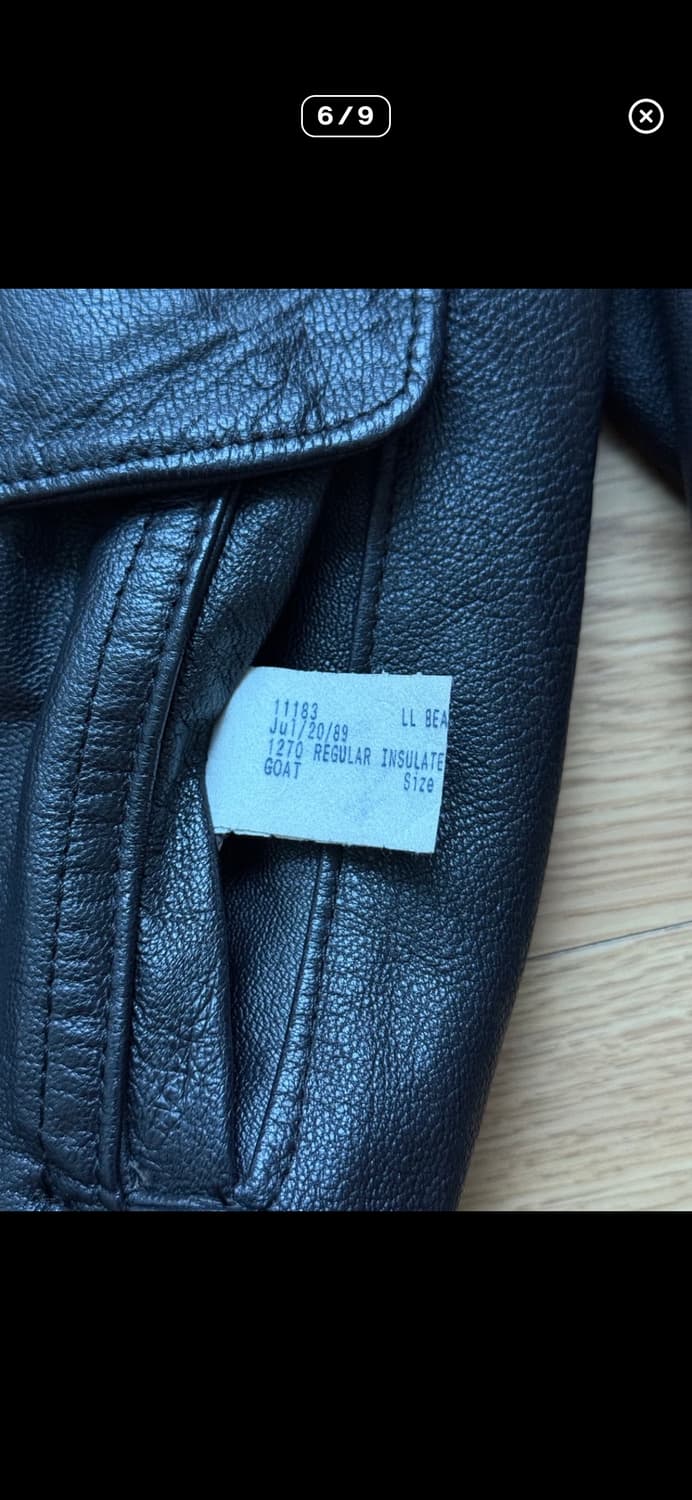80s goat skin LL Bean jacket 상품이미지5