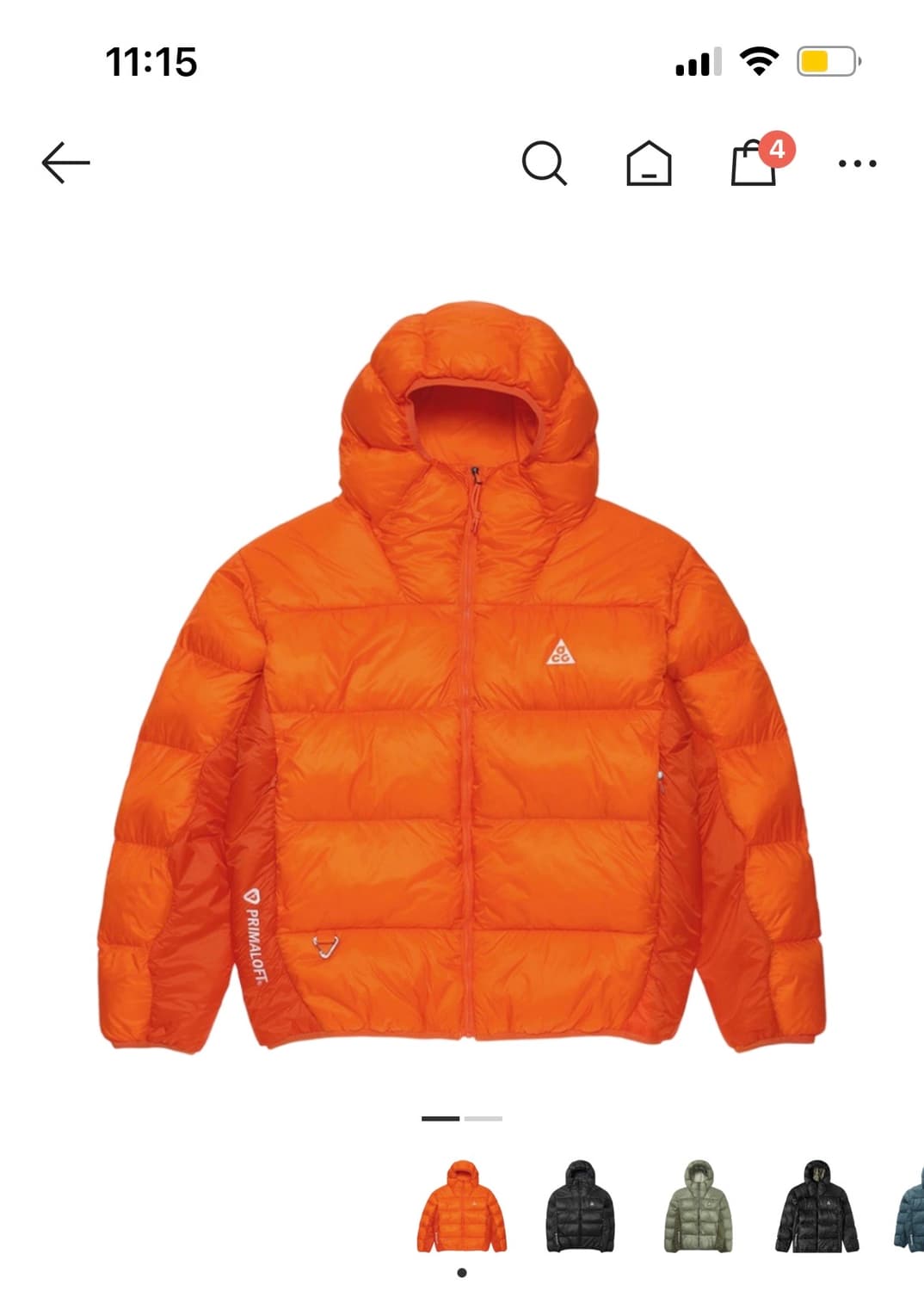 나이키 ACG 써마핏 ADV 루나 레이크 오렌지 - s사이즈 상품이미지1