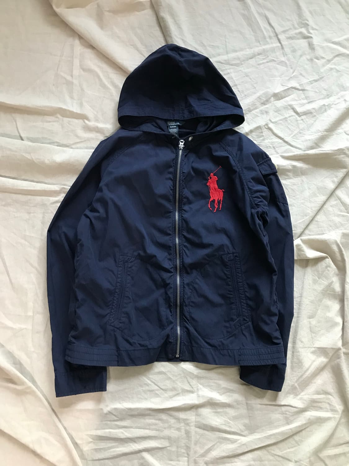대장급 폴로 랄프로렌 빅 포니 로고 네이비 바람막이 자켓 상품이미지4