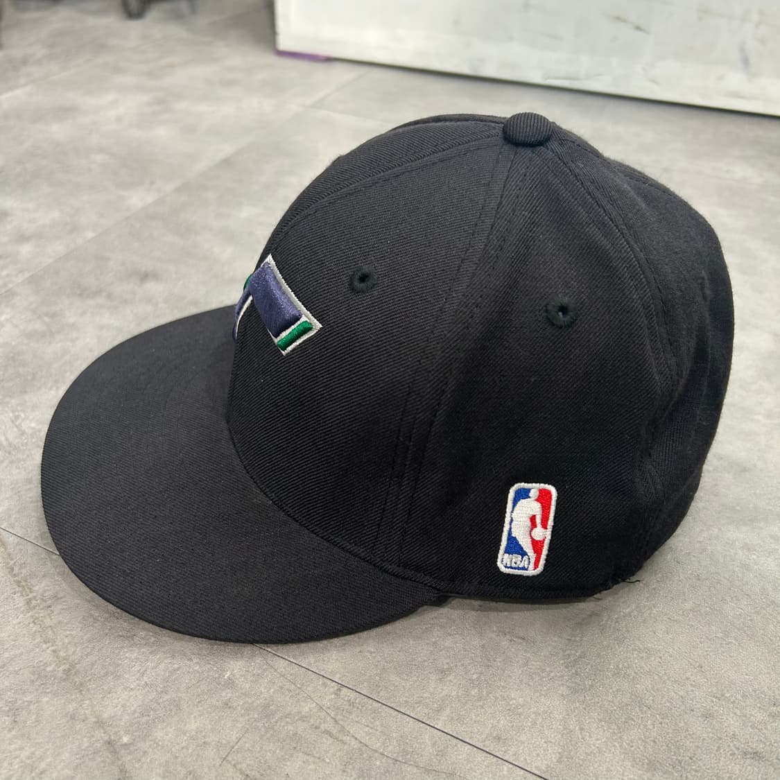 OS 아디다스 NBA 유타 재즈 스포츠 스냅백 모자 블랙 상품이미지2