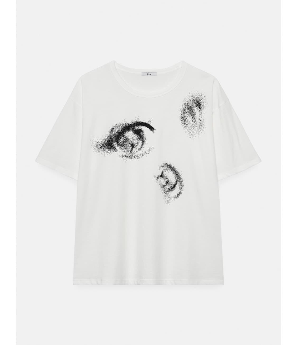 파이카 EYES BOXY T-SHIRT (white) 상품이미지1
