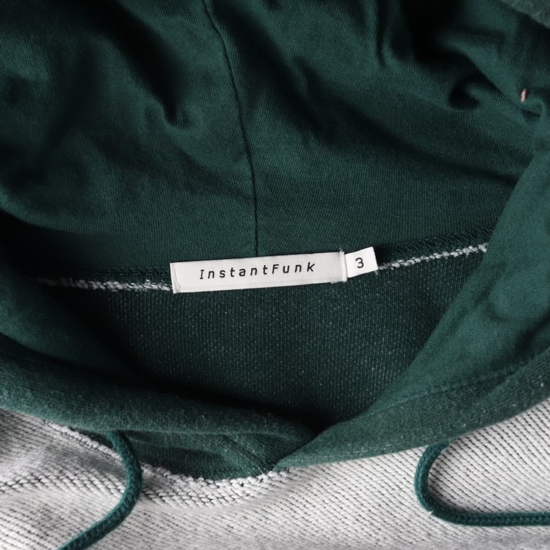 인스턴트펑크 그린 오버핏 자수 후드티 3 상품이미지6