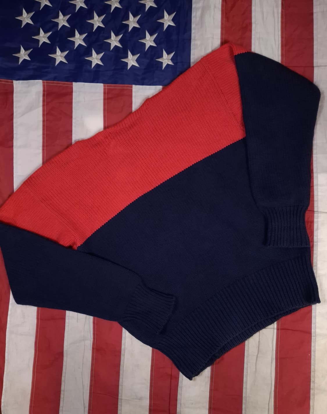 오리지날 80's 일본판 랄프로렌폴로 코튼 패치 니트 상품이미지4