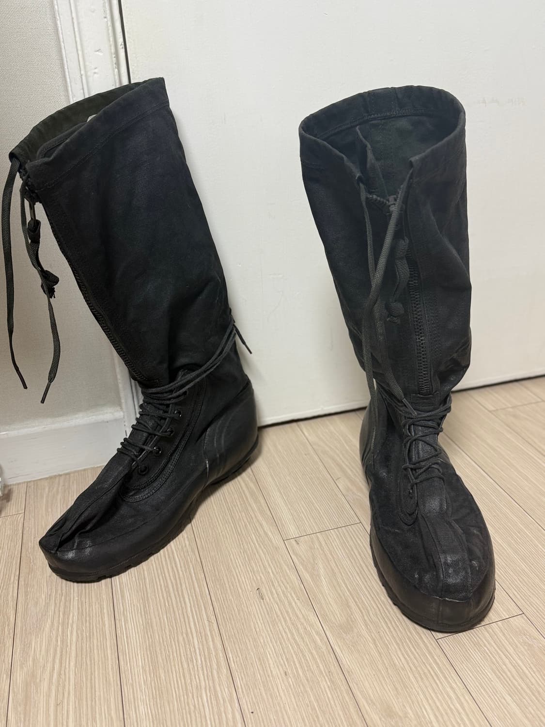 조슈아자말이 신은 밀리터리 설상화 롱 부츠 블랙버전 상품이미지6