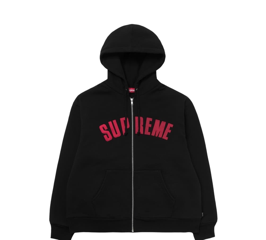 슈프림 아크 써멀 라인드 집업 후드 블랙 M 새상품 판매합니다. 상품이미지1